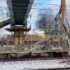 Демонтаж пешеходного моста в Химках задержал 9 поездов почти на 3 часа